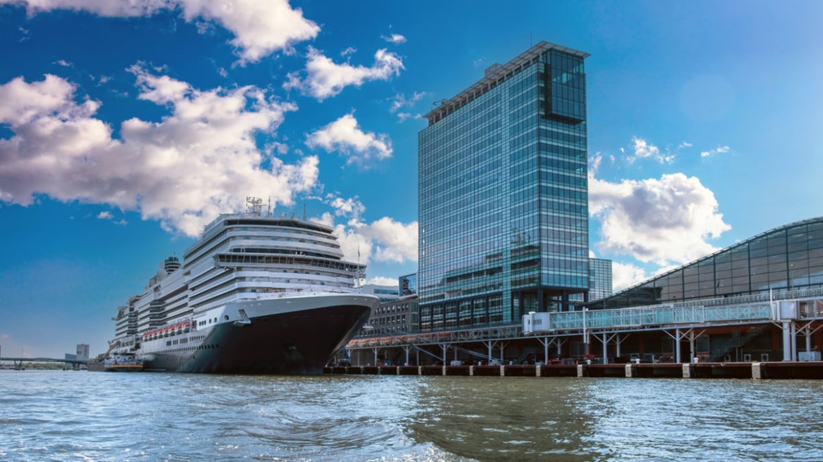 Holland America Ship in Amsterdam