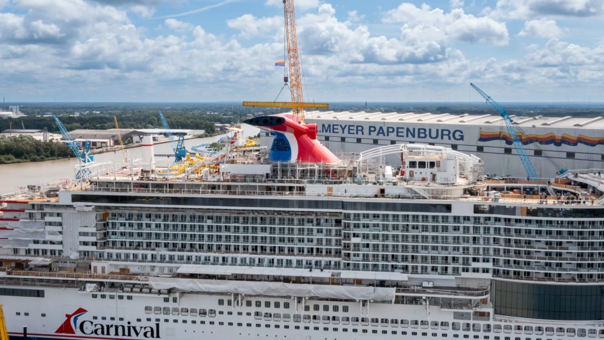 Carnival Jubilee Funnel Installation