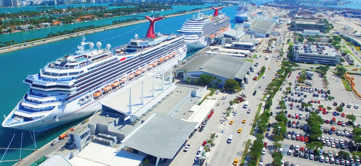 Carnival Cruise Ships Docked in Miami