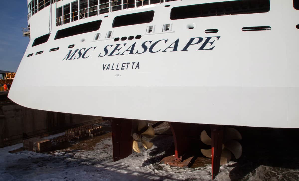 MSC Seascape Float Out