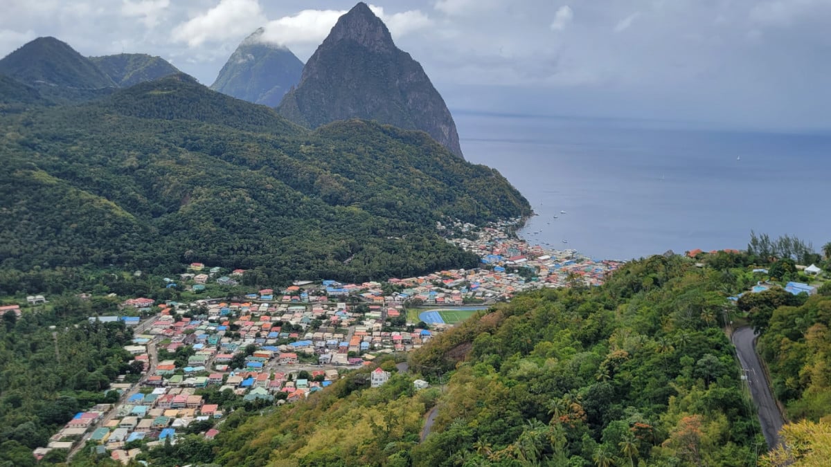 View of Saint Lucia