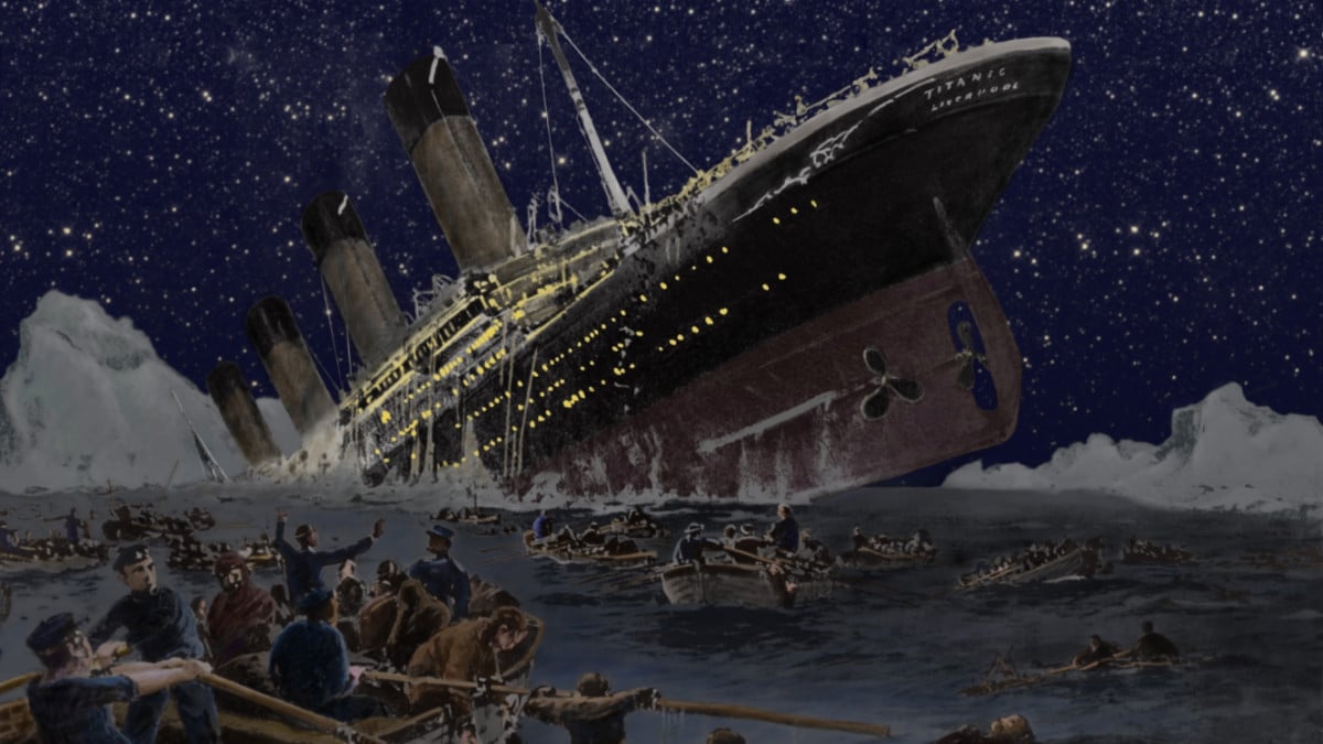 Did the titanic break in half