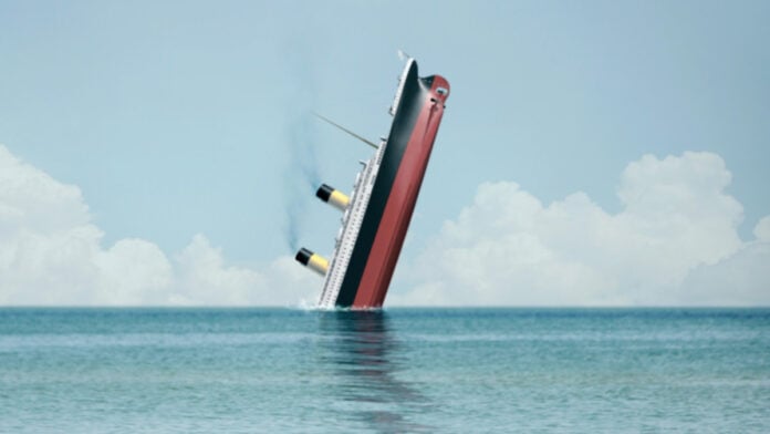 Where did the Titanic sink